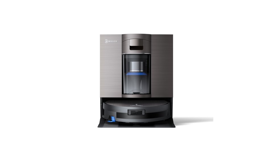 ECOVACS DEEBOT X11 OmniCyclone in its dock